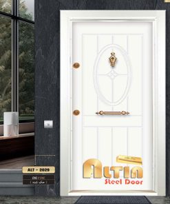 درب ضد سرقت حک شده سفید آلتین مدل 2029