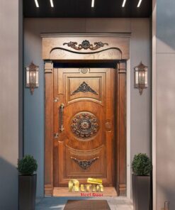 درب ضد سرقت برجسته گردوی آلتین مدل 1020