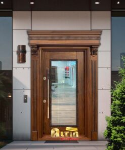 درب ضد سرقت گردویی آلتین مدل 1016