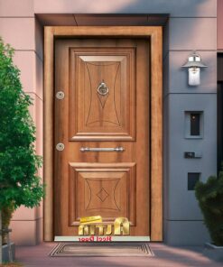 درب ضد سرقت برجسته گردویی آلتین مدل 1027