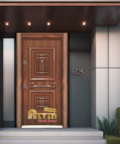 درب ضد سرقت برجسته گردویی آلتین مدل 1025