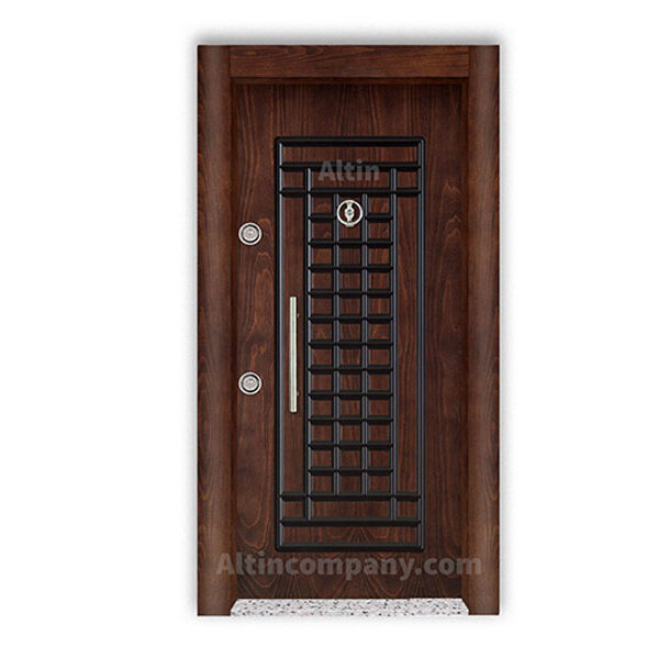 درب ضد سرقت روکش راش حکاکی شده