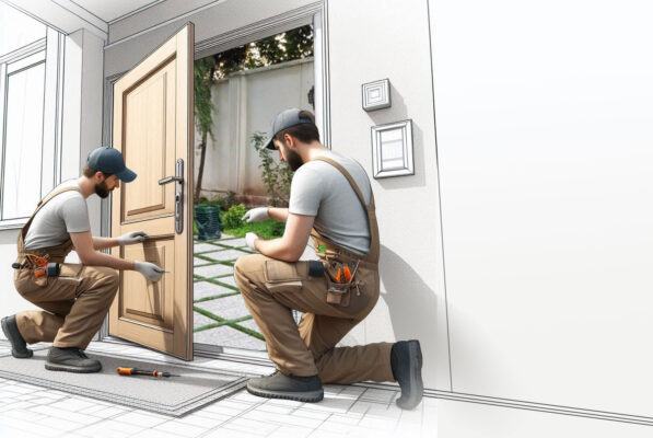 نصب درب لابی